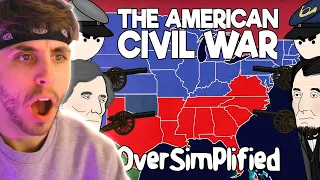 British Guy Reacts To The American Civil War - OverSimplified (Part 1)