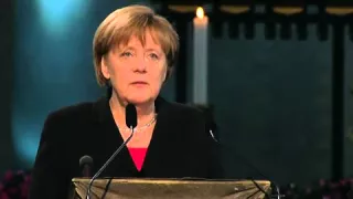 Angela Merkels Rede zu Guido Westerwelle Trauerfeier