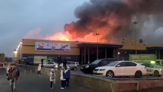 Масштабный пожар в Санкт-Петербурге