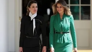 First lady Melania meets Queen Rania