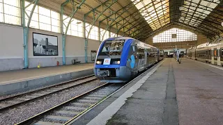 Départ d'un autorail en gare du Havre vers Rolleville
