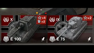 9 VS 10 | E 75 и Е 100 | что лучше на своем уровне #wotblitz