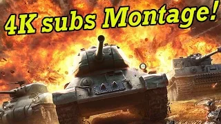 4K subs Montage! (World of Tanks Xbox1/PS4)