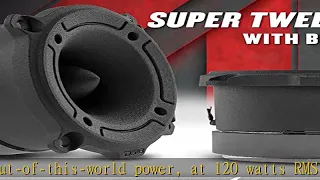 DS18 PRO-TW120B Super Tweeter in Black - 1", Aluminum Frame and Diaphragm, 240W Max, 120W RMS, 4 Oh