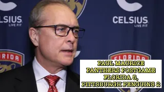 Paul Maurice, Panthers Postgame: Florida 5, Pittsburgh Penguins 2