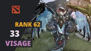 33 (Rank 62) plays Visage Dota 2 Full Game