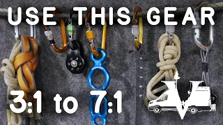 Convert 3:1 to 7:1, Rescue Haul & Lower: Canyoneering Tech Tip