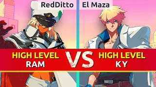 GGST ▰ RedDitto (Ramlethal) vs El Maza | Dany (Ky). High Level Gameplay