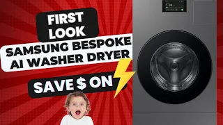 Samsung Bespoke All-in-One Washer Dryer AI First Look:Space-saver, Efficient, Smart Laundry Solution