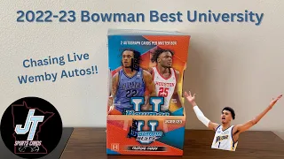 Chasing Wembanyama!! - 2022-23 Bowman Best University Basketball - Hobby Box Review