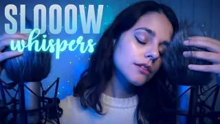 ASMR Ear to Ear SLOW Whispers for SLEEP 🌊 Underwater sounds