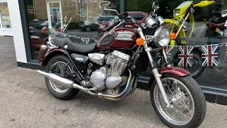 TRIUMPH THUNDERBIRD 900 MARRON 1995 QUICK REVIEW AND START UP