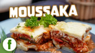 Moussaka aus Hackfleisch, Aubergine und Kartoffeln | Hackfleisch Auflauf