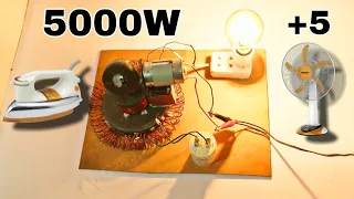 I turn free energy with Copper magnet Coil from 232V into 5000W