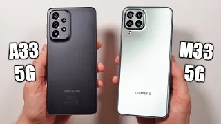 Samsung A33 5G vs M33 5G 🔥 Speed Test