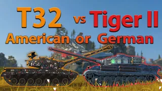 WOT Blitz Face Off || T32 vs Tiger II