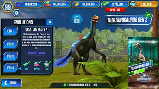 NEW UNLOCK THERIZINOSAURUS GEN 2 LEVEL 40 | HT GAME