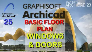 basic floorplan in archicad chapter2- DOORS AND WINDOWS