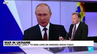 Putin 'likely' to sign laws to annex Ukraine territories today • FRANCE 24 English