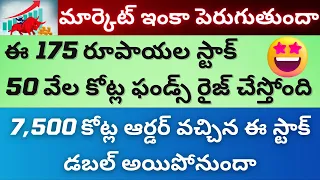 175 rupee Stock with 50,000 Crore Fund Rising, RVNL, IRFC, TATA Steel, Aptus, IEX, Biocon, Patel Eng