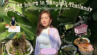 22 hours layover in Bangkok || Thai massage || Food || Jodd Fair market || Your Naga Cabin crew