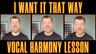 I Want It That Way - Backstreet Boys | HARMONY TUTORIAL