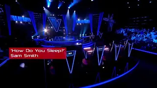 Justin - "HOW DO YOU SLEEP" [Knockouts]   The Voice KIDS