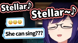 A-Chan Sings "Stellar Stellar" and Surprises Chat With Her Singing Voice【Hololive】