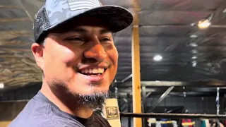 MIKEY GARCIA VISITS VERGIL ORTIZ IN CAMP BOTH TALK SPENCE VS FUNDORA AND CRAWFORD CANELO - ESNEWS