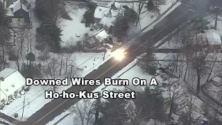 Downed Power Line Burns On Ho-Ho-Kus Street