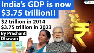 India’s GDP is now $3.75 trillion Officially | Huge jump finally registered