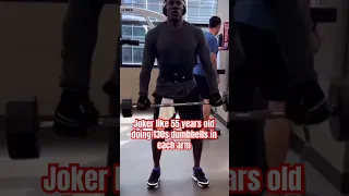 Shannon Sharpe 130lb Dumbbells light work 💪 #shannonsharpe #dumbbells #weights