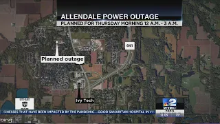 Planned power outage for thursday