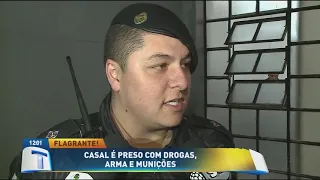 Casal é preso com drogas, arma e munições - Tribuna da Massa (12/07/19)