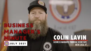 Meet Colin Lavin! Business Manager's Minute - July 2021