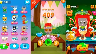 Tom Jump Up VS Talking Tom Farts VS Tom Cake Jump - Walkthrough - Gameplay iOS, Android