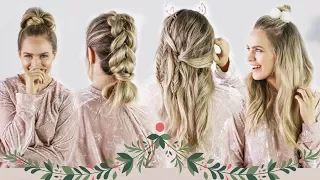 Christmas Morning Hairstyles *Quick and Easy* - KayleyMelissa