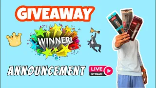 GIVEAWAY 🎁 Winners 🏆 Announcement ￼🥳🥳🥳 | Live | #sahuoriginal #giveaway #live