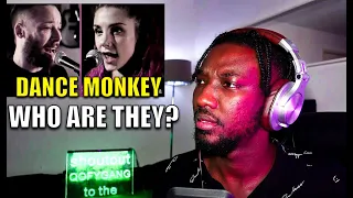Dance Monkey (metal cover by Leo Moracchioli feat. Rabea & Hannah) | FIRST TIME REACTION