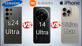 Tech Titans Clash: iPhone 15 Pro Max vs. Samsung S24 Ultra vs. Xiaomi 14 Ultra - ultimate showdown