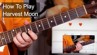 'Harvest Moon' Neil Young Guitar & Bass Lesson
