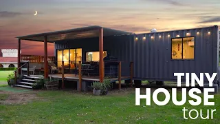 40 ft Shipping Container Tiny House | Australian Farm Stay Airbnb | House Tour