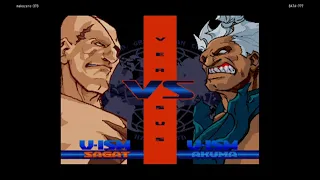 Street Fighter 30th Anniversary - Alpha 3　Sagat(Makoto)  vs  Akuma