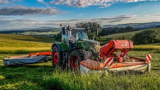 Fendt 724 a Kuhn kosenie lúky [4K]