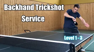 Tischtennis Trickshot Aufschlag | Rückhand Version | Part 1
