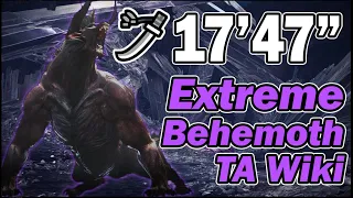 Extreme Behemoth Longsword Solo (High Rank Gear and Moveset) TA Rules 17'47"