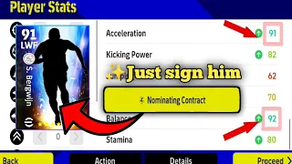 4 Star Nominating contract player efootball 2023 mobile | just sign him | 😱 99 balance |