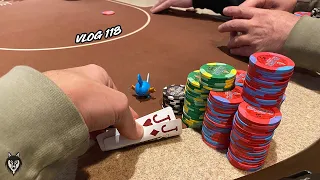 Getting Crushed in $2/$5!! The reality of Poker... | Poker Vlog #118
