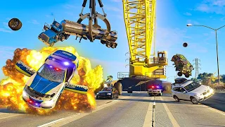 CLAW OF CARNAGE - Extreme BeamNG.Drive Car Chase #2