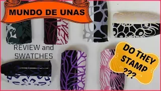 How To - New Mundo de Unas stamping polishes review&swatches (Do they stamp?)✓